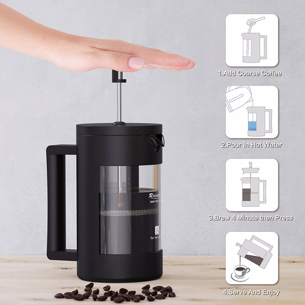600ML French Press Coffee Maker