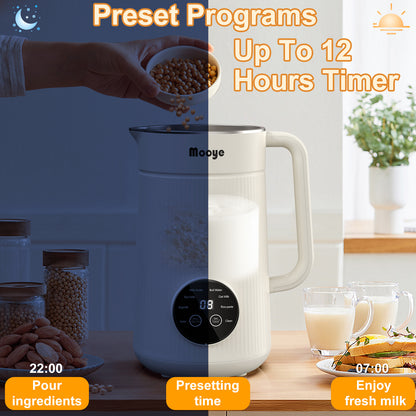 Mooye 35oz Automatic Nut Milk Maker with Nut Milk Bag
