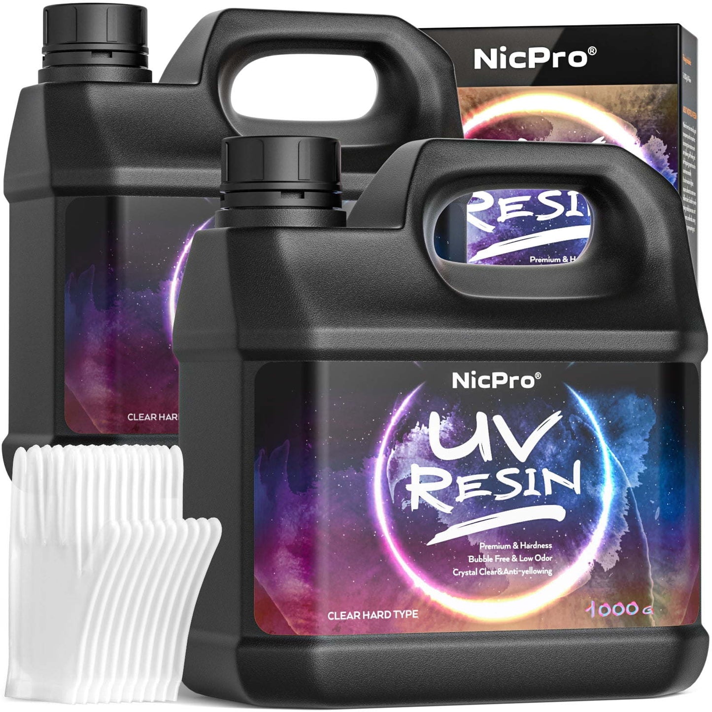 Nicpro 2000g UV Resin Kit