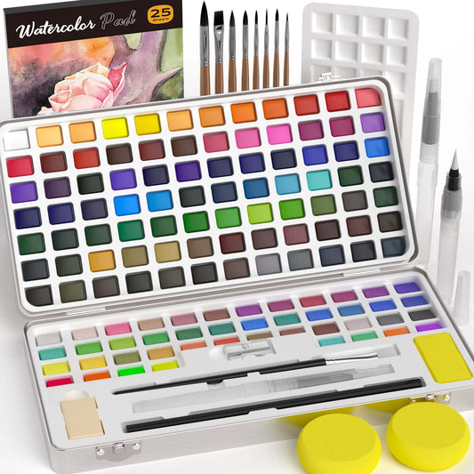 Nicpro 128 Colors Watercolor Paint Set