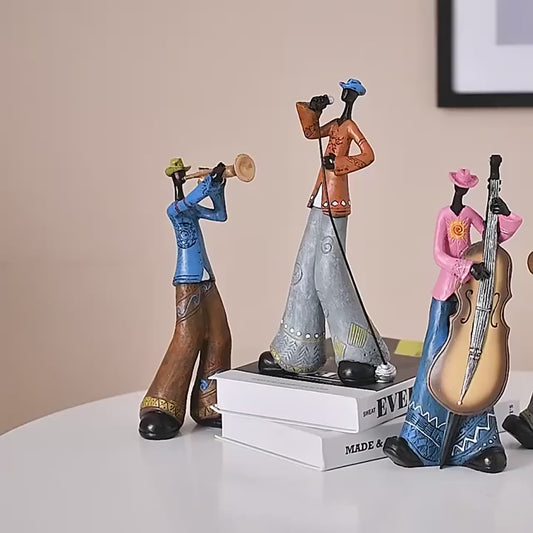 Resin Creative American Band Decoration Musical Instrument Model