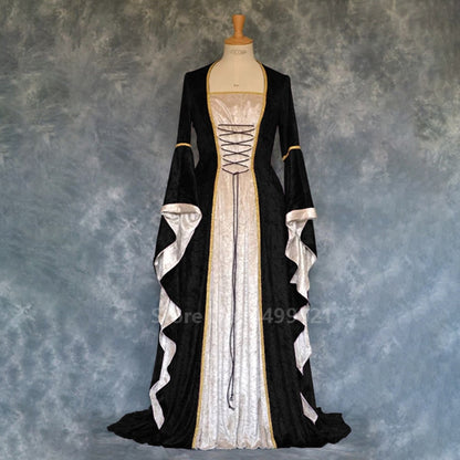 Women European Medieval Retro Court Costume