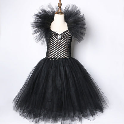 Solid Black Tutu Dress Halloween Costumes