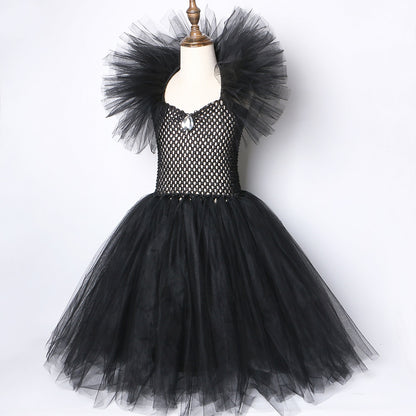 Solid Black Tutu Dress Halloween Costumes