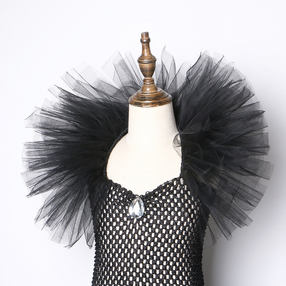 Solid Black Tutu Dress Halloween Costumes