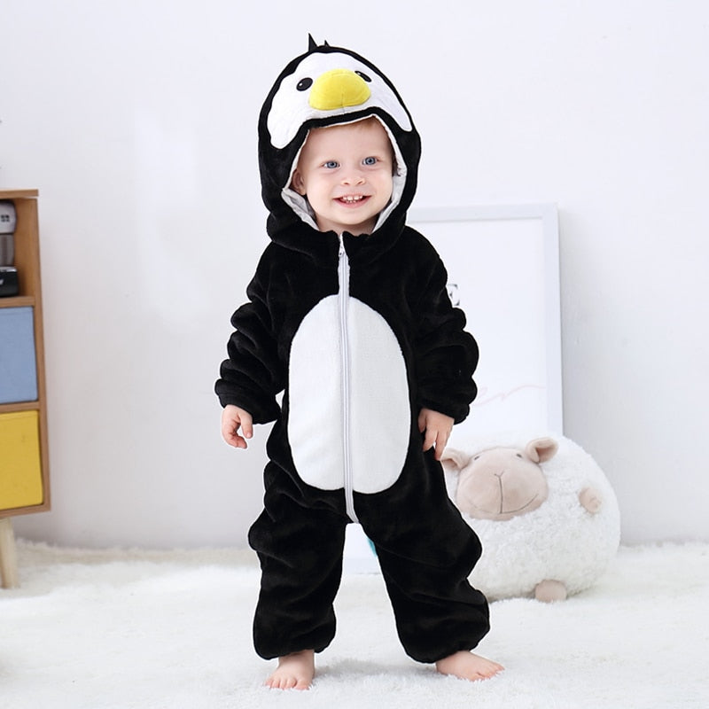 Baby Romper Unisex Pajamas or Costume Animal Onesies Jumpsuit