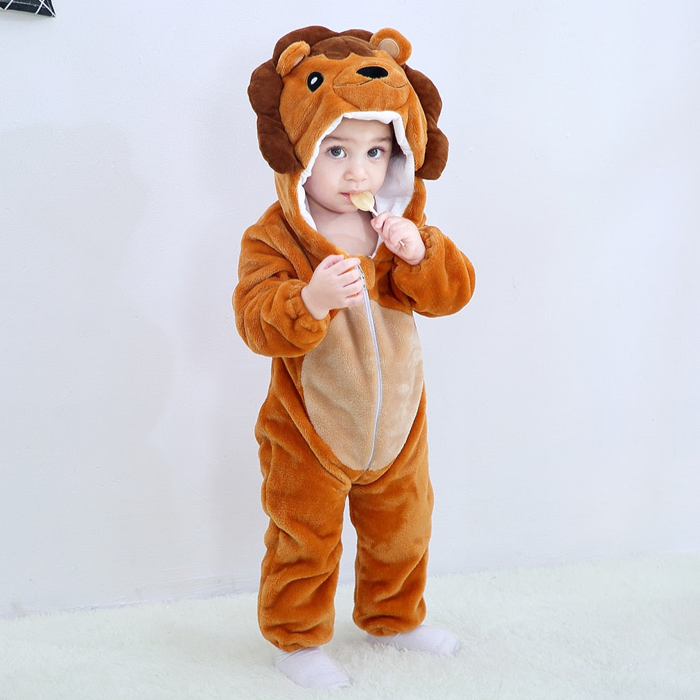 Baby Romper Unisex Pajamas or Costume Animal Onesies Jumpsuit