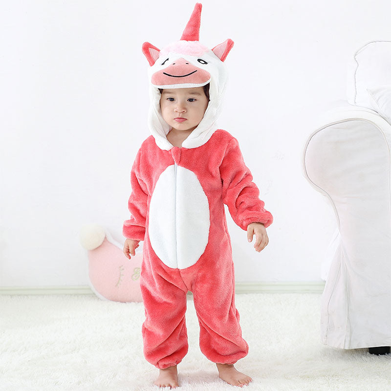 Baby Romper Unisex Pajamas or Costume Animal Onesies Jumpsuit