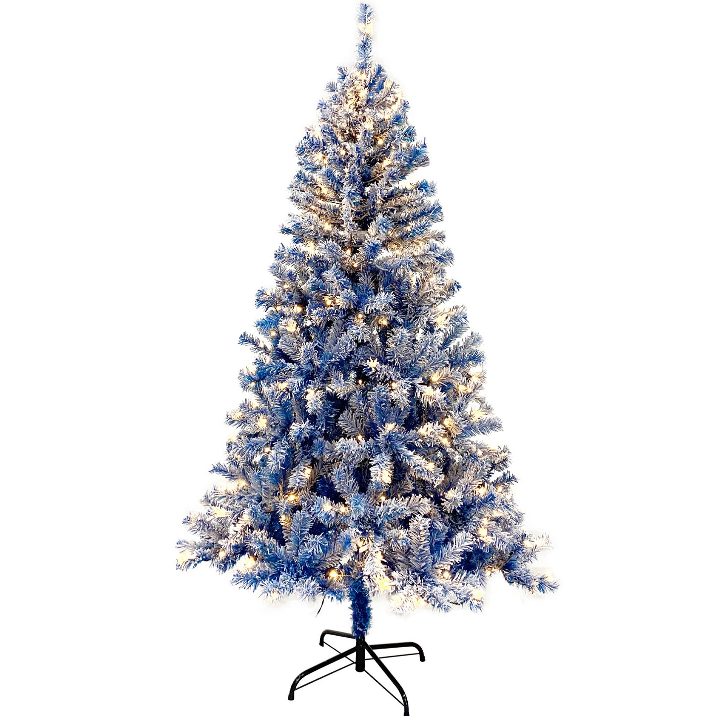 6FT Pre-Lit Hinged Artificial Fir Christmas Tree