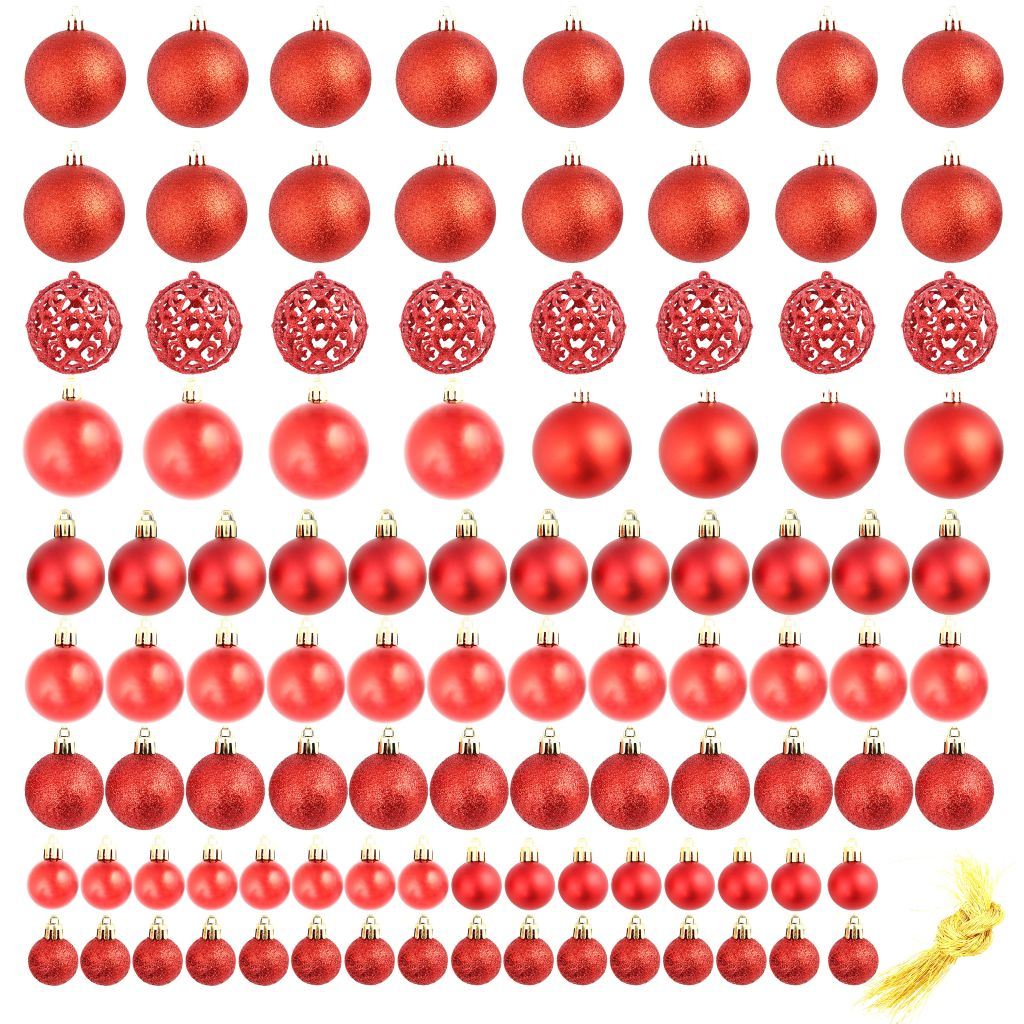 100 Piece Christmas Ball Set