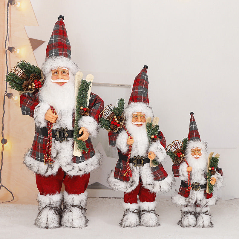 Plush Standing Santa Claus