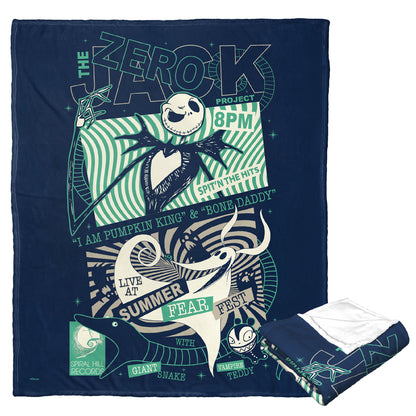 Disney, Nightmare Before Christmas Jack & Zero Silk Touch Throw Blanket