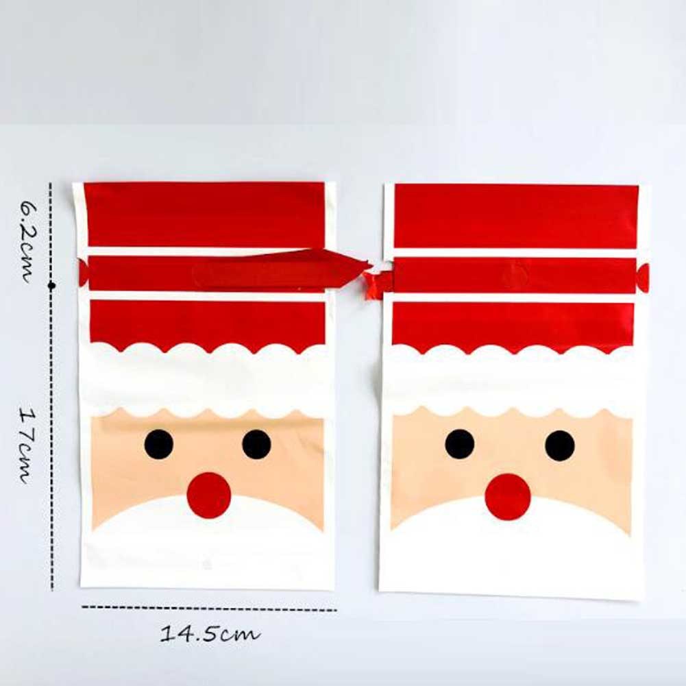 20 Pcs Santa Claus Drawstring Gift Wrapping Bags