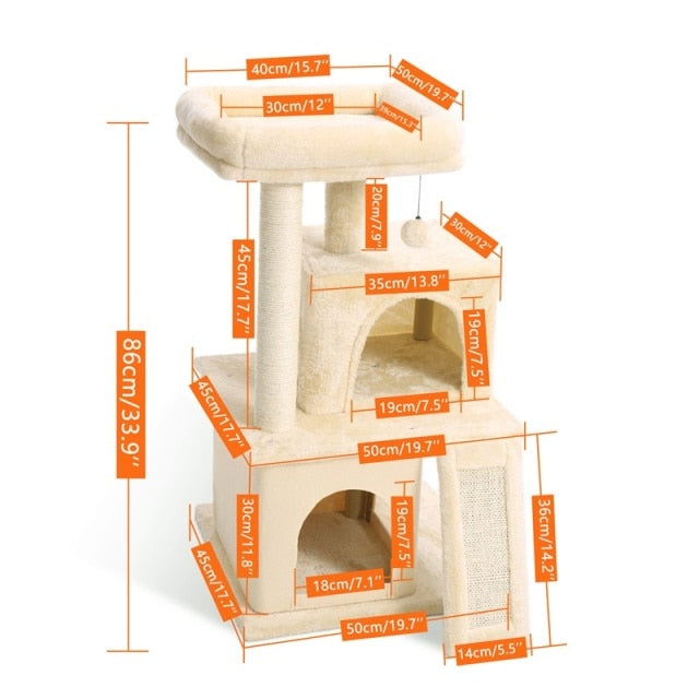 Sisal Cat Tree Bed House