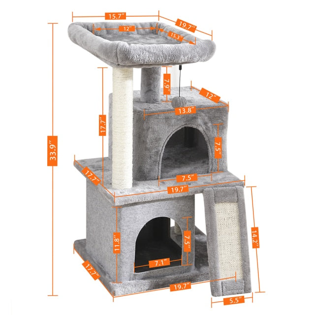 Sisal Cat Tree Bed House