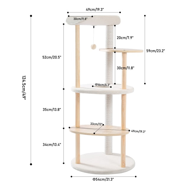 Sisal Cat Tree Bed House