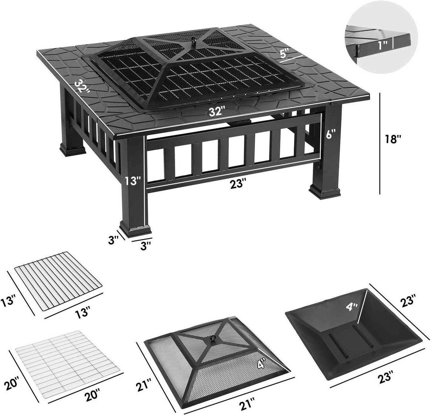 Wood Burning Firepit