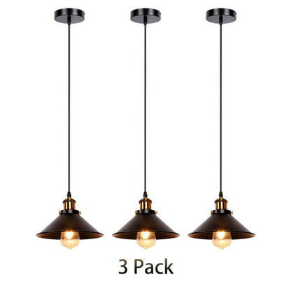 Retro LED Iron Black Pendant Hanging Lamp