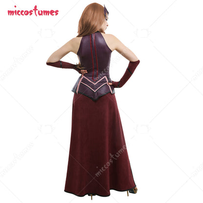 Adult Wanda Maximoff Scarlet Witch Sleeveless Cosplay Costume